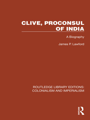 cover image of Clive, Proconsul of India
